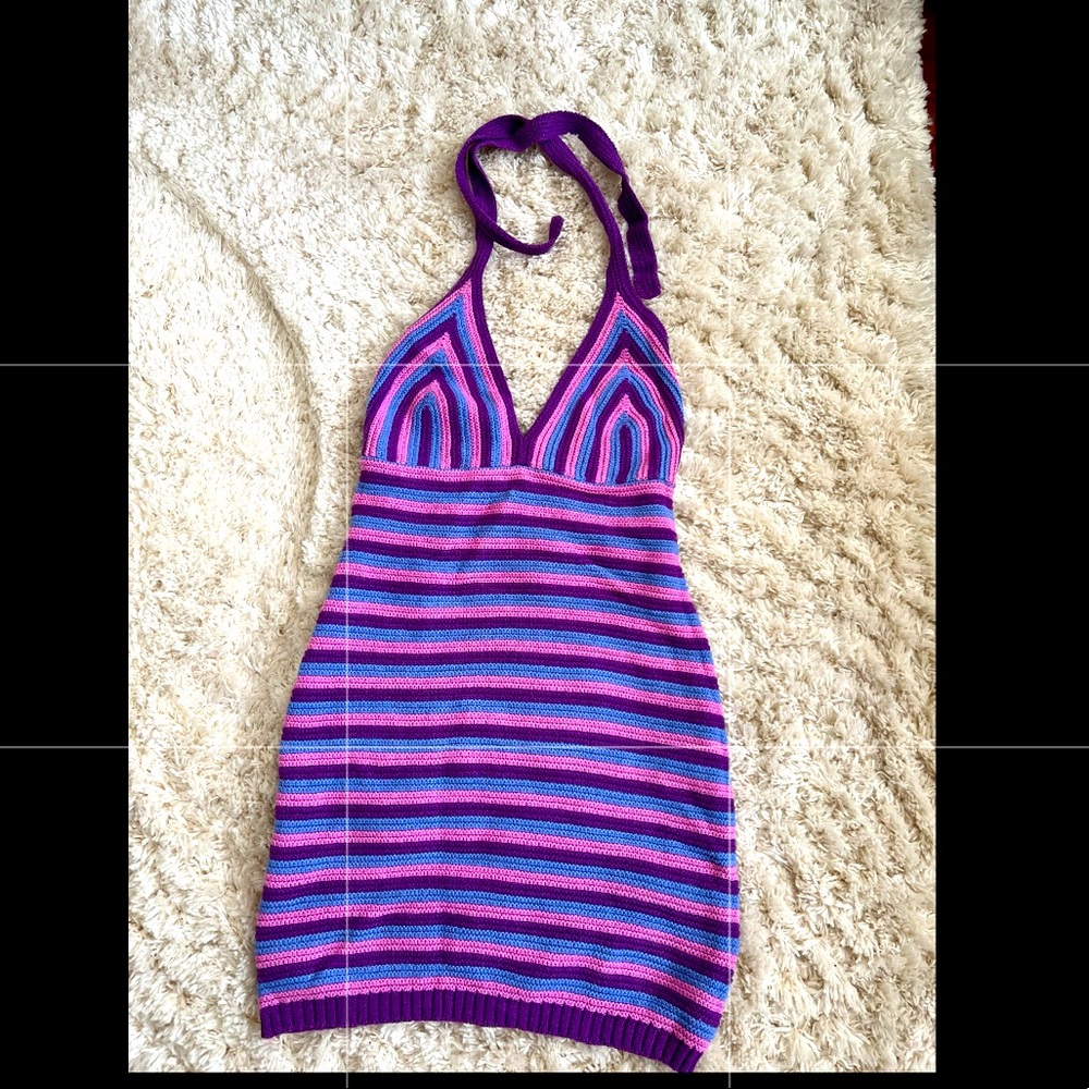 Womens Jet Set Crochet Dress